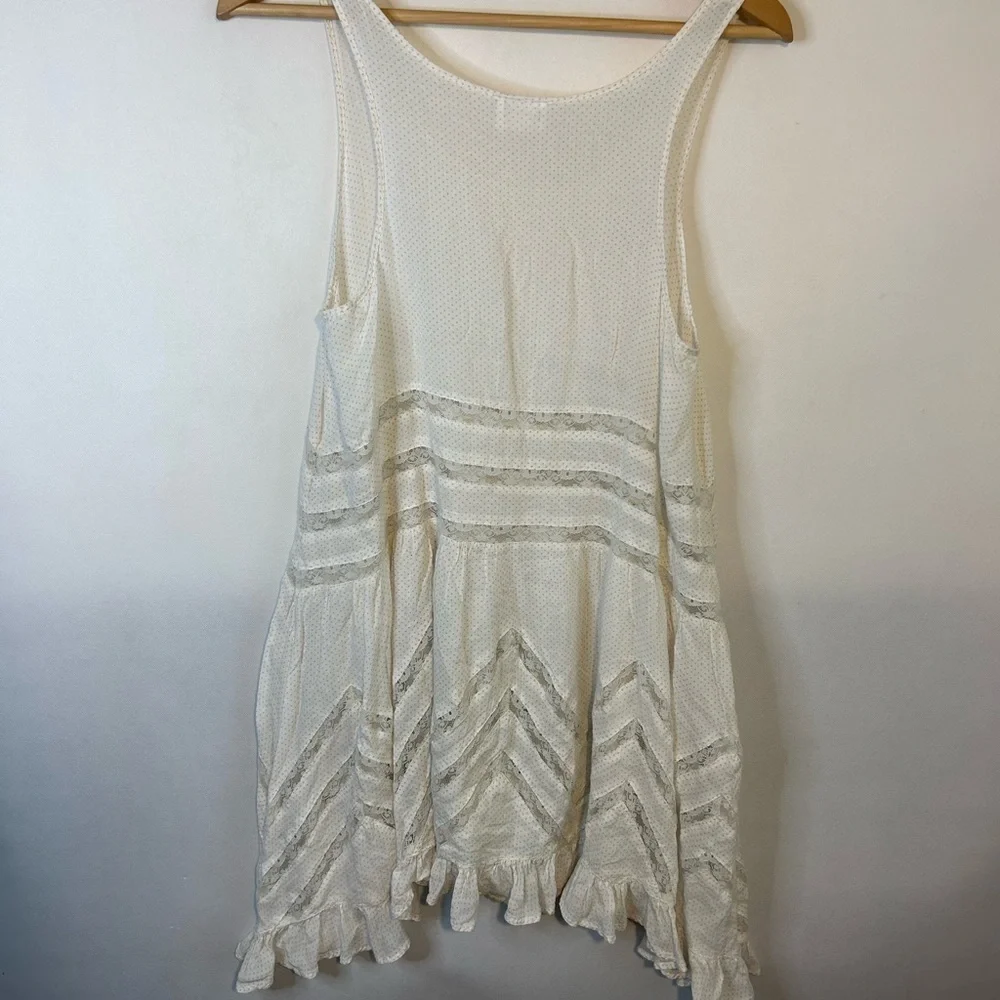Intimately free people trapeze tank small off white polka dot tunic - Picture 4 of 4